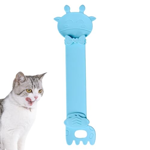 キャットストリップスプーン - ペットウェットフードフィーダー、漫画ディスペンシングツール|猫、犬、ウサギ、小動物、毎日の家庭用品、旅行用の便利なキッチン調理器具のサスペンションホールを備えた給餌アクセサリー