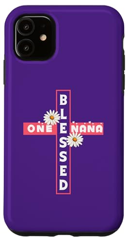 Una bendita abuela Nonna GiGi Granny Nana Mama Jesus Cross Carcasa para iPhone 11