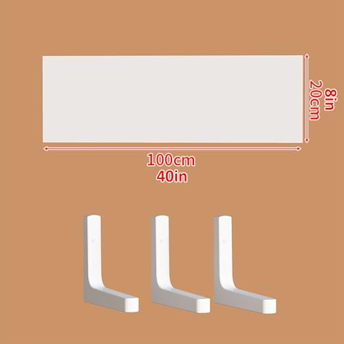 Étagère flottante radiateur blanc 20x100 cm résout le manque d'espace - 3