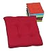 Beo Coussin de Chaise rectangulaire 41 x 41 cm - Respirant - Fabriqué en UE - Résistant aux UV - Lavable - Banc de Chaise d'extérieur - Couleur Bordeaux