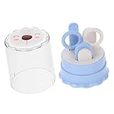 Toddmomy Nagelpflegeset Teilig für Neugeborene Sicherer Nagelknipser mit Abgerundeten Klingen Kindersichere Nagelschere Nagelfeile und Pinzette Langlebig und Einfach zu Bedienen