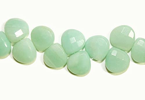 Amazonite véritable en briolettes facettées de qualité joaillerie