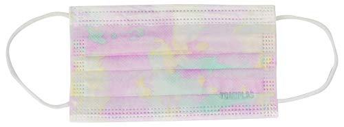 Máscara Descartável Cirúrgica Tripla Camada com clip Nasal colorida - Tie Dye 50 Un – ANVISA