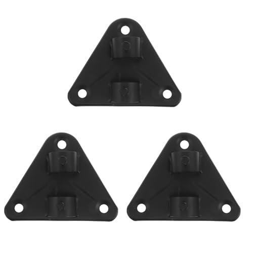 Base compacte anti-vibration pour support de ventilateur industriel en fer noir