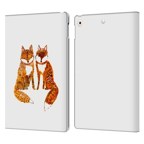 Étui portefeuille iPad 10.2 Head Case Designs cuir deux bébés renards Wyanne
