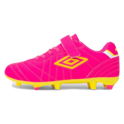 Umbro Speciali Liga Firm Ground Jnr Football Boot Hot Pink