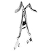 Fjpacemt Chrome Sissy Bar Backrest for Harley, 1 1/2