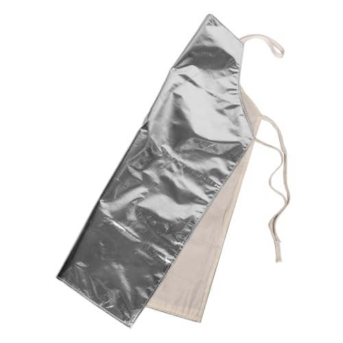 HOMSFOU Tablier industriel isolé en feuille d'aluminium résistant à la chaleur et ignifuge, léger pour la soudure, la coupe, la fusion, la sécurité du travail