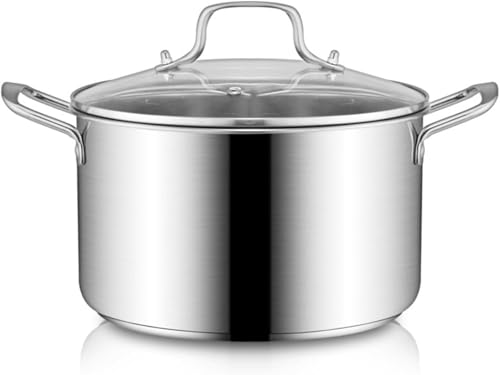 卓上鍋 両手鍋 IH対応オール熱源対応 ガラス鍋蓋付 ガラス鍋蓋付 スチームラック付き フッ素加工 おでん カレー茹で物 ラーメン鍋 スシチューポット 調理器具 (26cm,蒸し器なし)