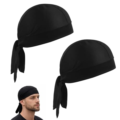 2 Stück Kochmütze Herren Koch Bandana Schwarz Kochmütze Damen Kochhaube Kopftuch Herren Chefkoch Mütze Bäckermütze Kochmützen Personalisiert Kochhut für Restaurants Cafe Hotels Bäckereien Zuhause