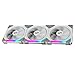 Lian-Li UNI FAN SL120 Revolutionized Daisy-Chain 120mm ARGB Fan, White, 3-Pack