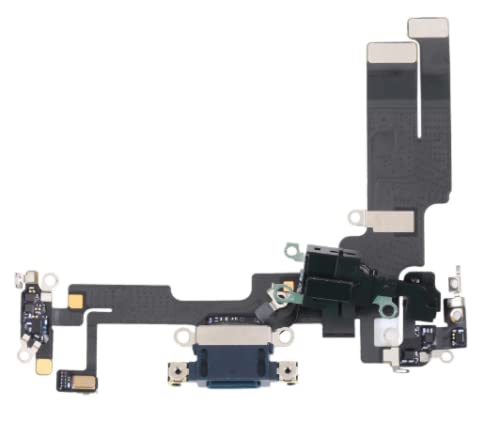 LeHang Charging Port Connector Board Flex Cable Replacement Compatible with iPhone 14 6.1 inch (Black)