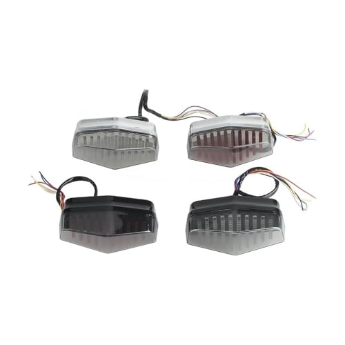Clignotants et feu arrière LED moto Custom Bobber Chopper avec support Lucas - 6