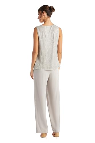 R&M Richards Womens 3PC Metallic Pant Suit4