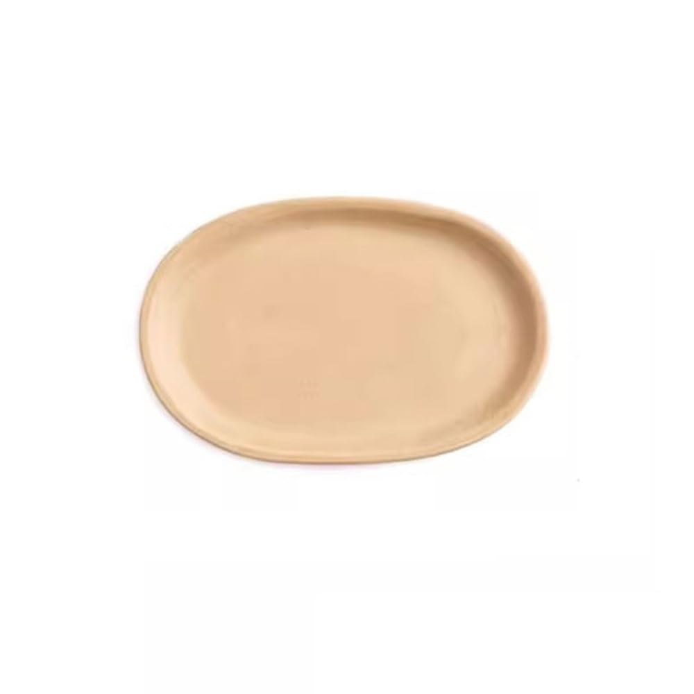 Kx9Lb8d plant saucer Elliptical Purple Sand Clay Plant Saucer, Home Gardening for Planter Drip Trays 5.9 Inch flower pot saucer(Yellow)