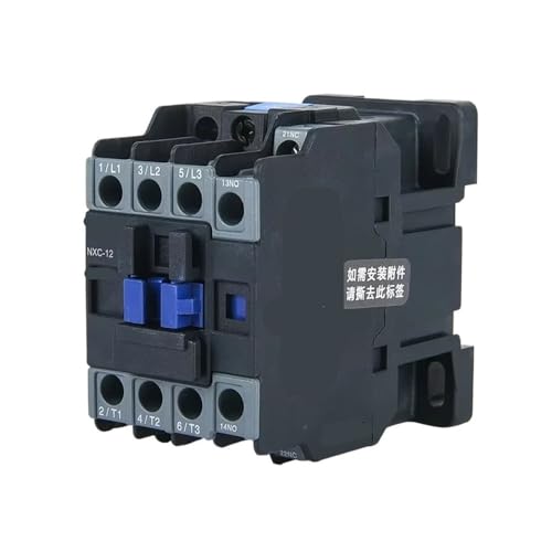 Contacteur de puissance triphasé rail DIN AC 220V 380V interchangeable
