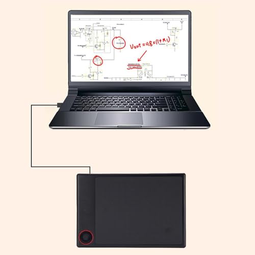 Tableta digitalizadora gráfica con 8192 niveles de sensibilidad a la presión, diseño con teclas M para diseñadores gráficos, tamaño 11 x 7.5 pulgadas miniatura 3