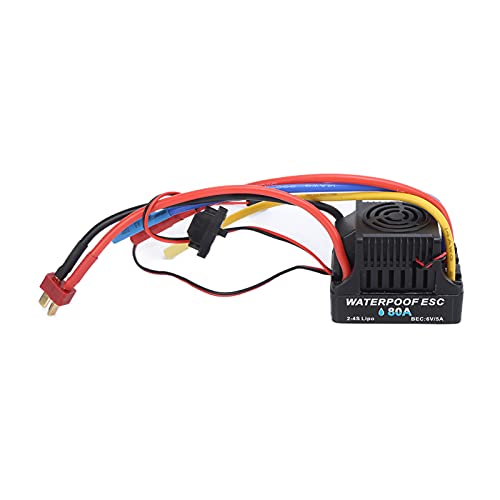 Controlador electrónico de velocidad 80A ESC impermeable coche 1/8