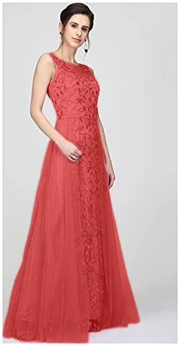 Patlani Women's Net Fit And Flare Knee Length Dress (All Over-New_Red_Medium