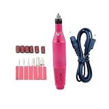 Lixadeira Elétrica de Unhas USB, Lixa Elétrica para Unhas com Motor e Brocas, Caneta Lixadeira de Unha para Manicure, Pedicure e Acabamento de Gel