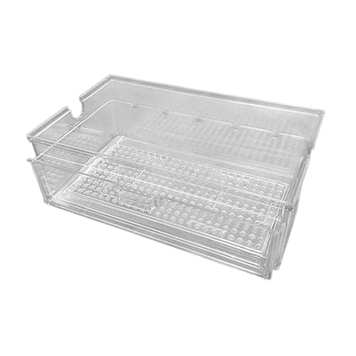 Aquarium Filter Box Drip Box Drawer Drip Tray External for Small Fish Tank Silent Overflow Pipe Filter Filtration System, Clear