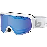 Bollé Women's Scarlett Cylindrical Snow Goggle - White Matte Silver Corp | Phantom+