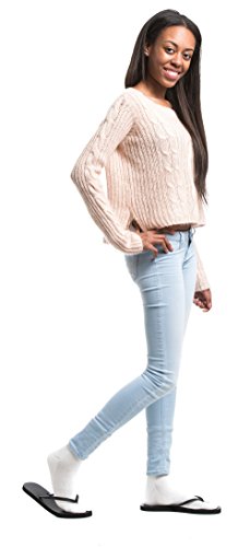 3 Pairs Thick Flip-Flop Big Toe Socks Crew Mid Calf or Ankle Size: Men 9-11 Women 10-124