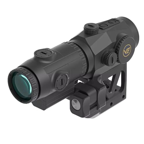 Vector Optics Scrapper 1x29 Multi-Reticle Red Dot Reflex Sight & Paragon 3X Magnifier Combo w/Integrated One-Piece Flip-to-Side Picatinny Mount 2.4 Inch Center Height IP67 SCRMMK-02