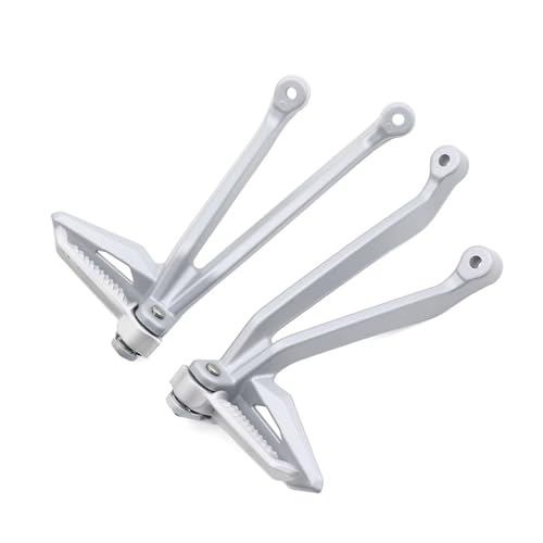 Repose-pieds passager arrière argent pour Street Triple 765RS R 2020-2025