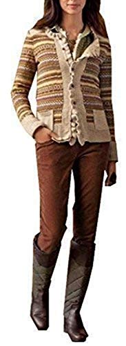 Preisvergleich Produktbild Eddie Bauer Cardigan Damen Norwegerstil Weizen Gr. L