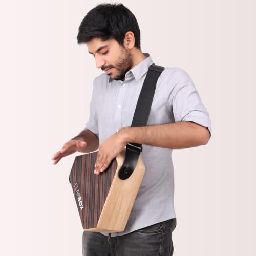Image of Clapbox Travel Cajon (2-sided), Snare, Bongo - Rubber wood with Carry Bag