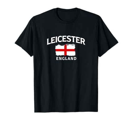 Leicester England Flag English T-Shirt