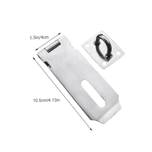 Image of DOITOOL Door Latches Hardware 2pcs Padlock Hasp Latch for Shed Cabinet Attic Doors