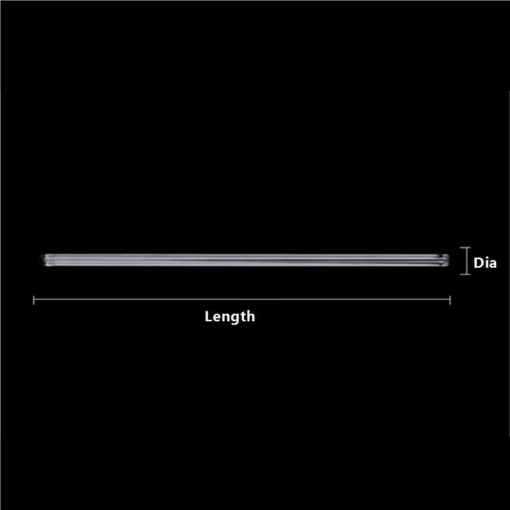 Glasstäbe, Rührstäbe, Rührstäbchen, Klarer, wiederverwendbarer Rührstab aus Borosilikatglas, 4–8 mm x 100–400 mm(8x400mm)