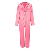 ​Ideale per la Stagione Fredda​—pigiama donna raso lungo—La copertura totale delle maniche lunghe offre calore e comfort nelle serate più fresche, garantendo un sonno indisturbato e piacevole.