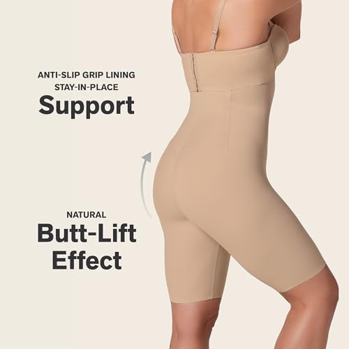 Image of High-Waisted Firm Compression Shaper Short by Leonisa