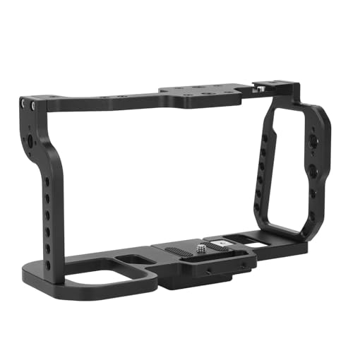 Image of Pilipane Camera Full Cage Aluminum Alloy Rig Stabilizer with Quick Release Design Multiple Threaded Holes Cold Shoe Mount for BMPCC 4K 6K Video