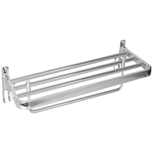 Image of Pivalo 304 Grade Stainless Steel Folding Towel Rack Multipurpose Wall Mounted Hook Hanger Bar Shelf Bathroom Accessories and Fittings for Kitchen Washroom Wash Basin (Pack of 1, 1025)
