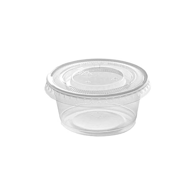 Comfy Package [200 Sets 2 oz.] Plastic Disposable Portion Cups with
