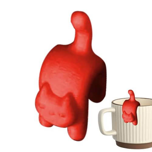 Suspension pour sachets de thé - En forme de chat portable, réutilisable et amusant, porte-sachet de thé, pour hommes à la maison studio voyage bureau à domicile appartement cuisine