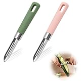 2 Stück Edelstahl Kartoffelschäler – Scharfer Sparschäler & Gemüseschäler...