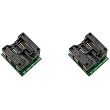 2Pcs SOP8 to DIP8 SOP8 Turn DIP8 SOIC8 to DIP8 IC Socket Programmer Adapter Socket for Wide 200Mil