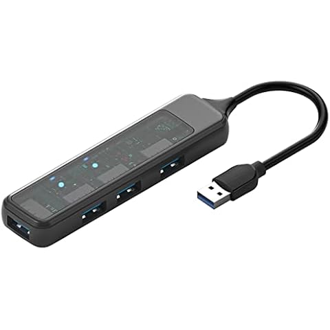 XINRUISEN USB A Hub, 4 in 1 Multiport USB Adapter with USB 3.0 Port & USB 2.0 Port, USB A Dock Compatible with Mobile Phone, Mouse, Keyboard, USB Network Card and Other USB A Devices Cover