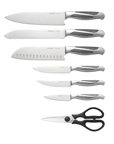 Oneida Crosshatch 14-Piece Kitchen Knife Set with Block - image 2