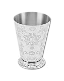 WIHFHGZ Copa de Acero Inoxidable para Vino y Cócteles, Diseño Vintage Elegante, Resistente y Duradera, Ideal para Gin Tonic, Moscow Mule, Plateada