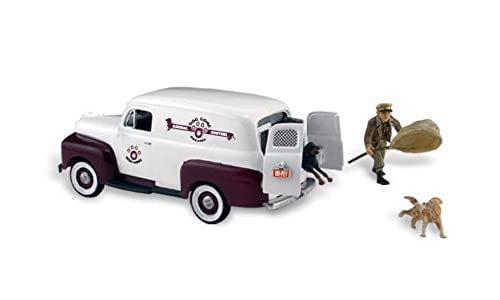 Diorama Dog Gone Animal Control Van HO Woodland Scenics avec figurine miniature et échelle