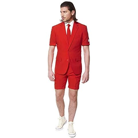 OppoSuits Traje de Negocios Red Devil para Hombre Cover