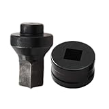 Heavy Duty Square Hole Punch Die - CH-70 Hydraulic Punching Die Set for Metal Fabrication, Industrial Grade Alloy Steel, Custom Sizes (Square Hole,9 * 9mm,for CH-60)