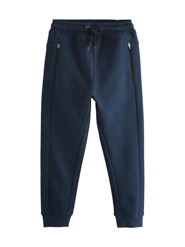 NEXT Niños Pantalones de chándal Corte Slim y Cremallera Azul Marino 7 Años
