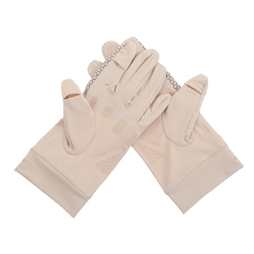 Mikikit 1Pair Touchscreen UV Protection Gloves for Women Lightweight Summer Driving Mitts Breathable Non Slip Cycling Gloves for Outdoor Activities for Running and Sports